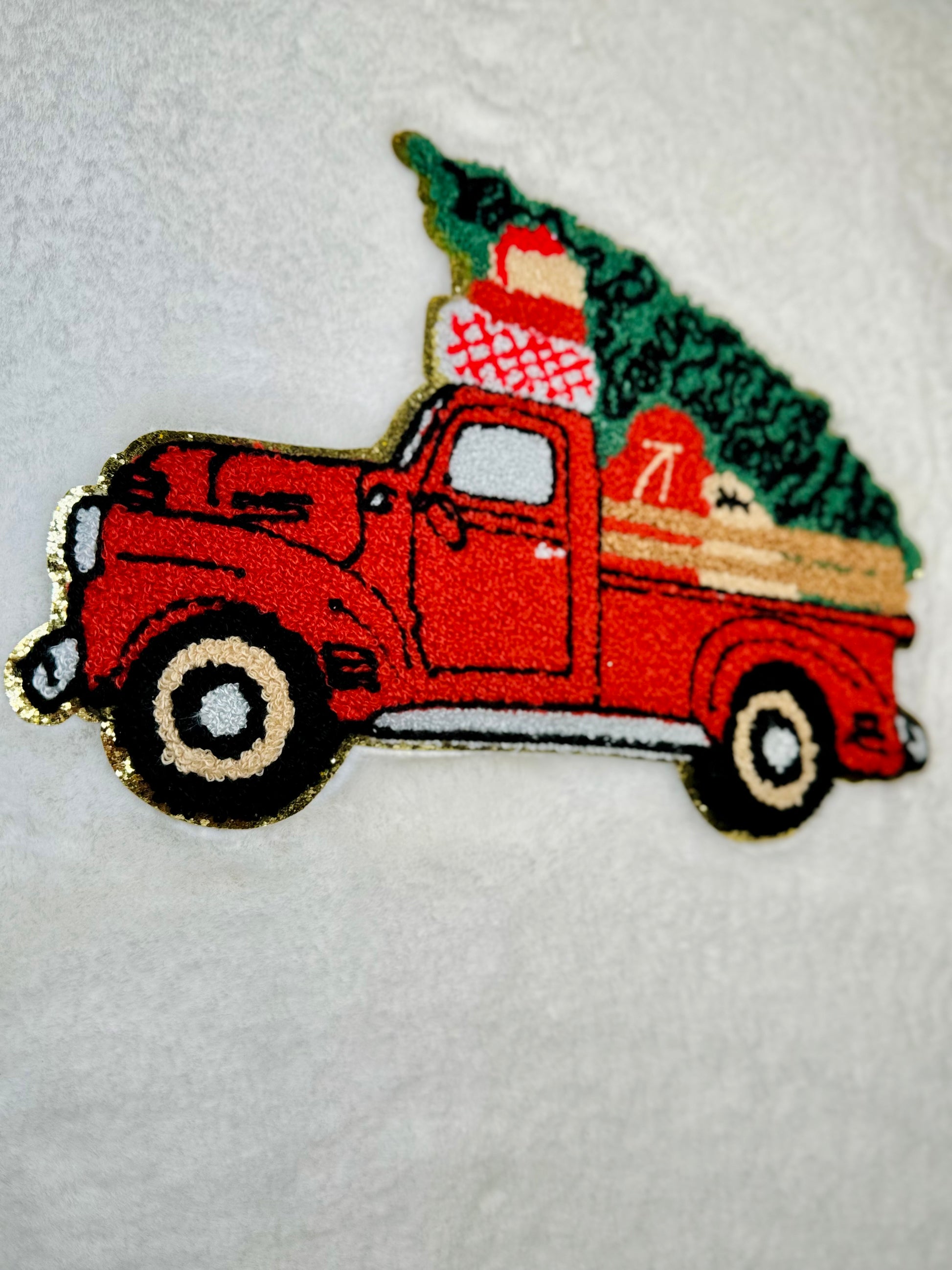 Holiday Truck Chenille Patch