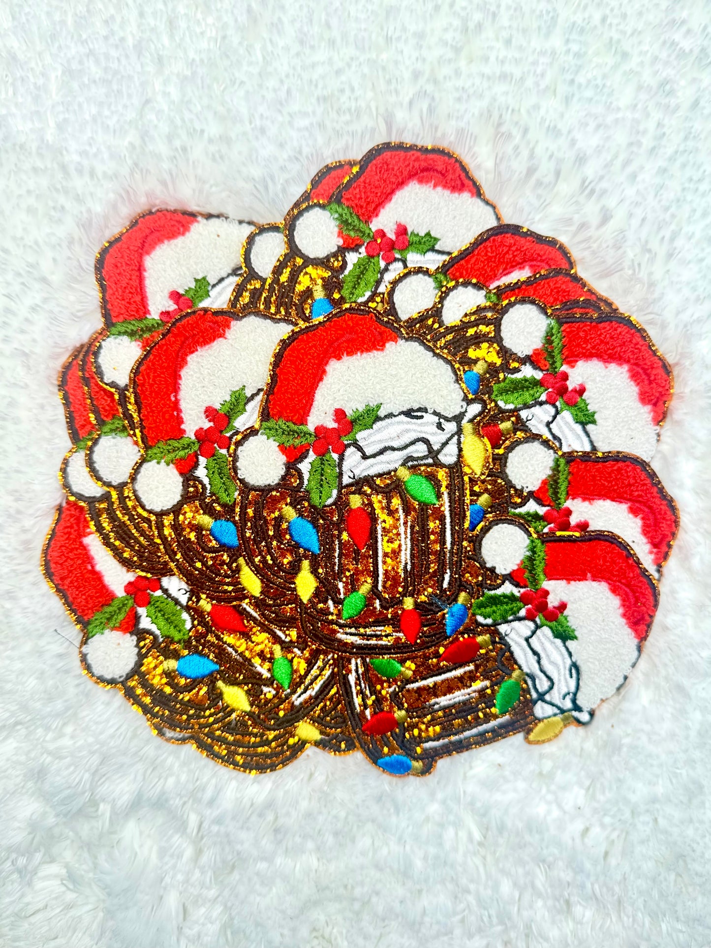 Holiday Mug Chenille & Embroidered Patch