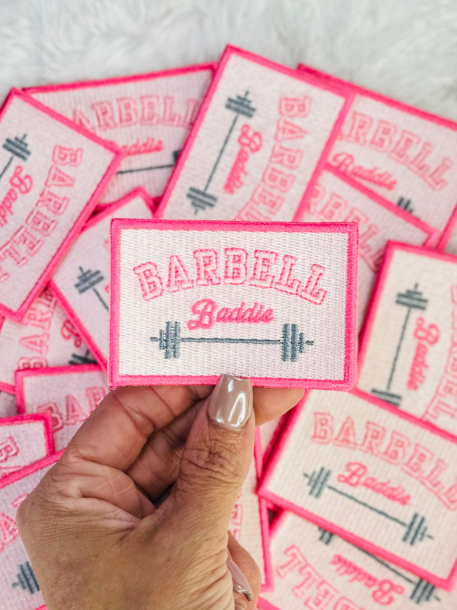 Barbell Baddie Embroidered Patch