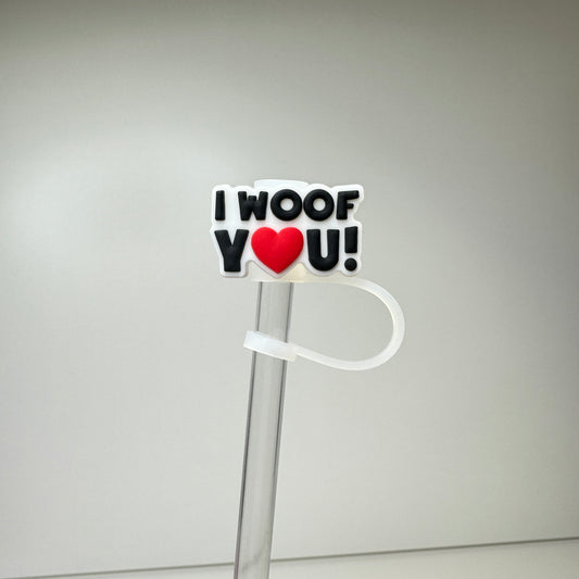 I woof you! straw toppe