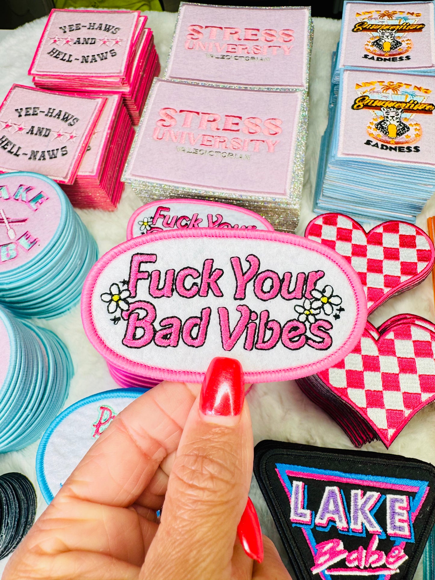 F*ck Your Bad Vibes Embroidered Patch