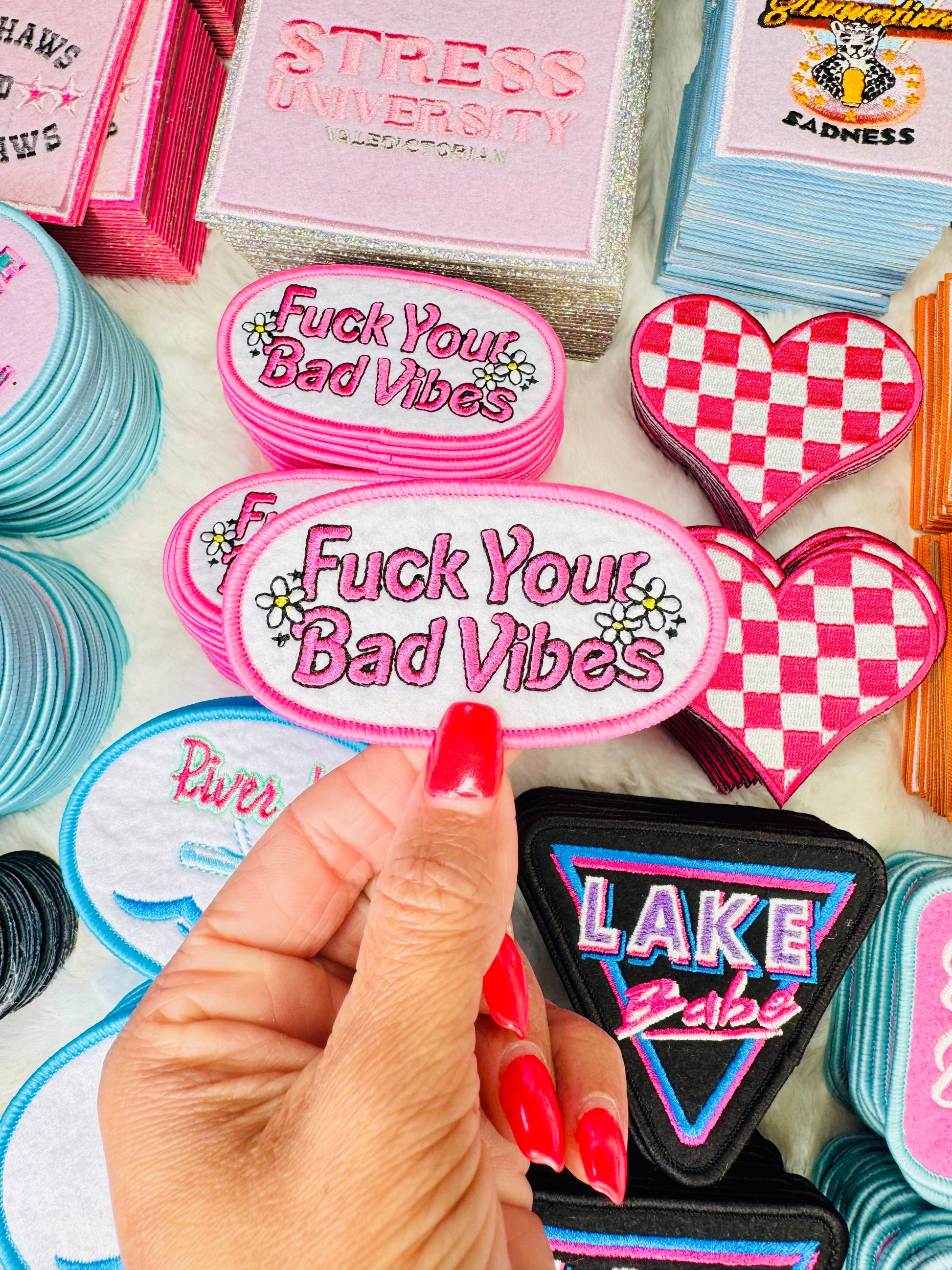 F*ck Your Bad Vibes Embroidered Patch