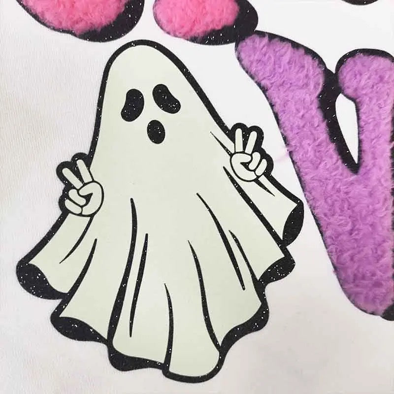 Spooky Vibes Glow in the Dark Chenille and Glitter  & Heat Transfer