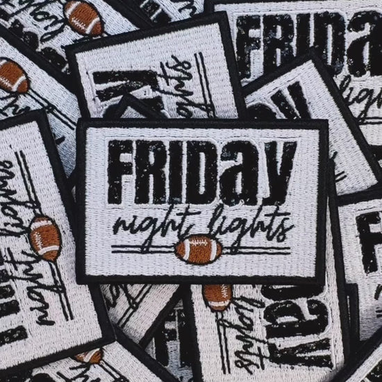 Video of the Friday Night Lights Embroidered Patch
